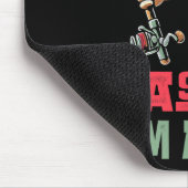 B-i bin ich ein Funny Fishing Liebhaber Mousepad (Ecke)