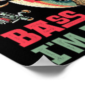 B-i bin ich ein Funny Fishing Liebhaber Poster (Ecke)
