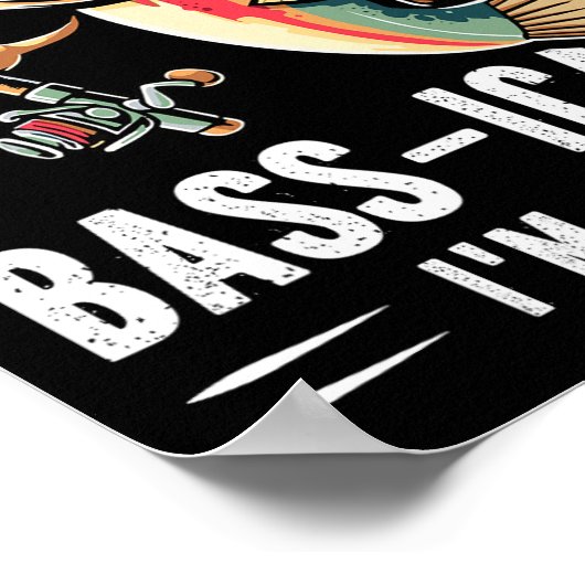 B-i bin ich ein Pro Funny Fishing Liebhaber Fisch Poster (Ecke)