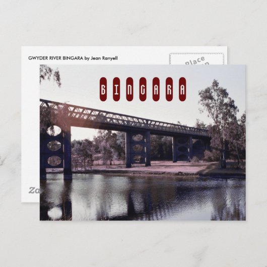 B I N A POSTKARTE (Vorne/Hinten)