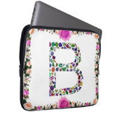B Initial Gemstone Laptopschutzhülle (Vorne Rechts)