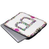 B Initial Gemstone Laptopschutzhülle (Vorne Knopf)