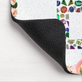 B Initial Gemstone Mousepad (Ecke)