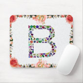 B Initial Gemstone Mousepad (Mit Mouse)
