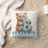 B is for Bear – Personalized Baby Pillow Kissen (Decke)