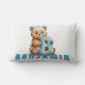 B is for Bear – Personalized Baby Pillow  Lendenkissen (Rückseite)