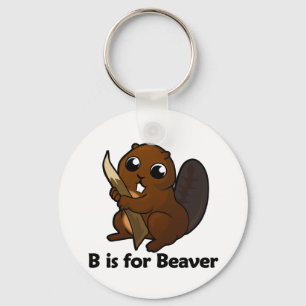 B is for Beaver Schlüsselanhänger
