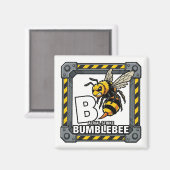 B is for Bumblebee – GTA Style ABC Learning Magnet (Vorderseite/Rückseite)