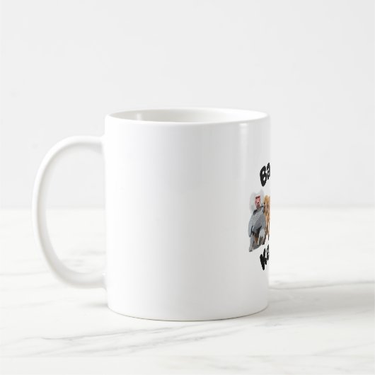 B ist für Baboon Keeper Kaffeetasse (Links)