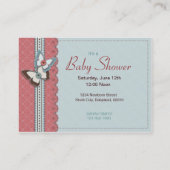 B ist für Baby-Erinnerungs-Karte Visitenkarte (Rückseite)