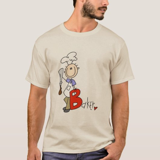 B ist für Bäcker-T-Shirts und Geschenke T-Shirt (Vorderseite)
