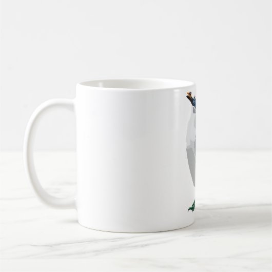 B ist für Bali Starling Kaffeetasse (Links)