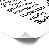 B ist für Banh Mi Fotodruck (Ecke)