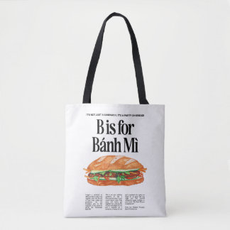 B ist für Banh Mi Vietnamese Sandwich Tasche