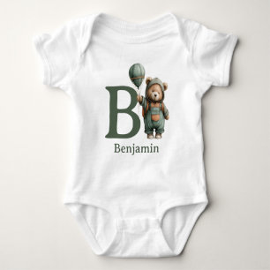 B ist für Bär Personalisieren Baby Strampler