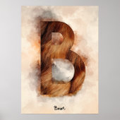 B ist für Bären Poster (Vorne)