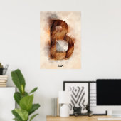 B ist für Bären Poster (Heimbüro)