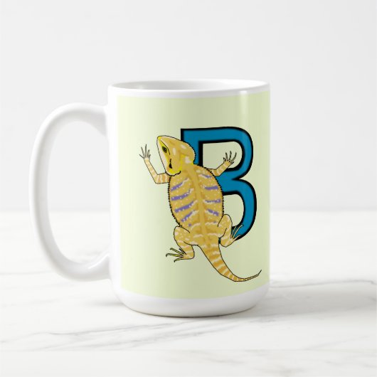 B ist für Barted Dragon Kaffeetasse (Links)