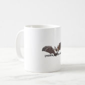 B ist für Bat Kaffeetasse (Vorderseite Links)