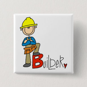 B ist für Bauarbeiter Button