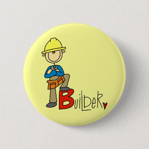 B ist für Bauarbeiter Button