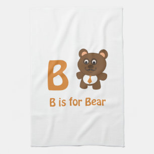 B ist für Bear Handtuch