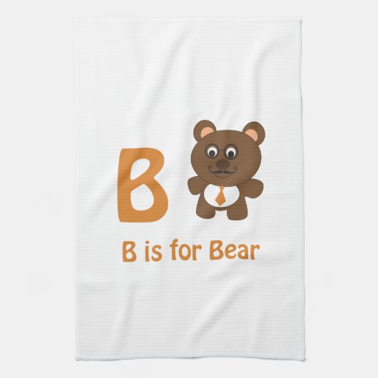 B ist für Bear Handtuch (Vertikal)