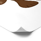 B ist für Bear Teddy Bear Art Poster (Ecke)