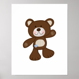 B ist für Bear Teddy Bear Art Poster