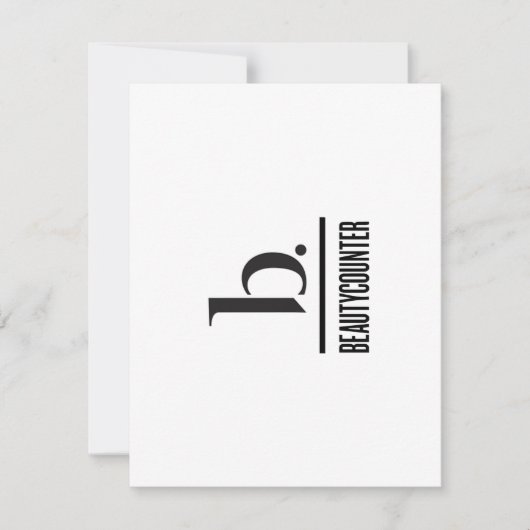 b ist für Beautycounter Danke Karte (Vorderseite)