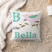 B ist für Bella baby Girl Throw Kissen (Decke)