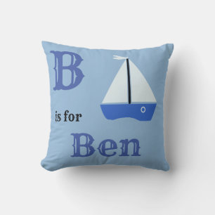 B ist für Ben Babyjunge Kissen
