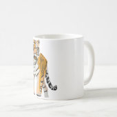 B ist für Bengalisches Tiger Kaffeetasse (VorderseiteRechts)