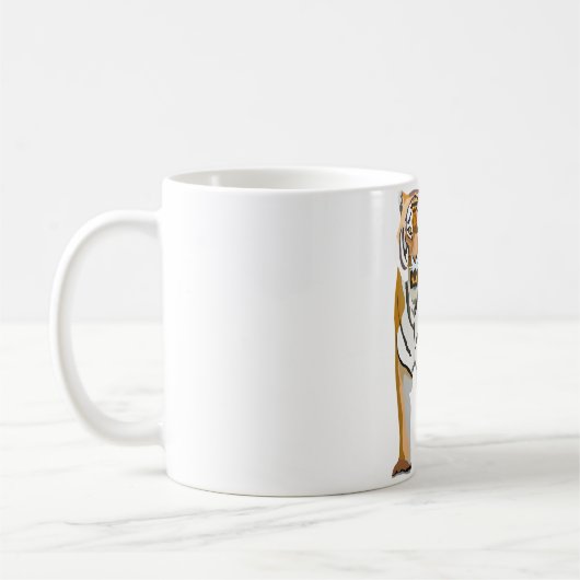 B ist für Bengalisches Tiger Kaffeetasse (Links)