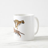 B ist für Bengalisches Tiger Kaffeetasse (VorderseiteRechts)