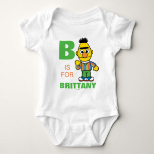 B ist für Bert   Name hinzufügen Baby Strampler