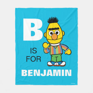 B ist für Bert   Name hinzufügen Fleecedecke