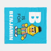 B ist für Bert | Name hinzufügen Fleecedecke (Vorderseite (Horizontal))