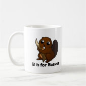 B ist für Biber Kaffeetasse (Links)