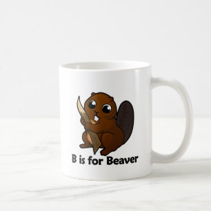 B ist für Biber Kaffeetasse