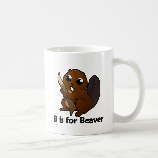 B ist für Biber Kaffeetasse (Rechts)
