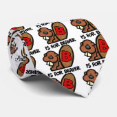 B ist für Biber Krawatte (Gerollt)