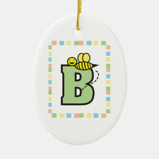 B ist für Bienenverzierung Keramikornament
