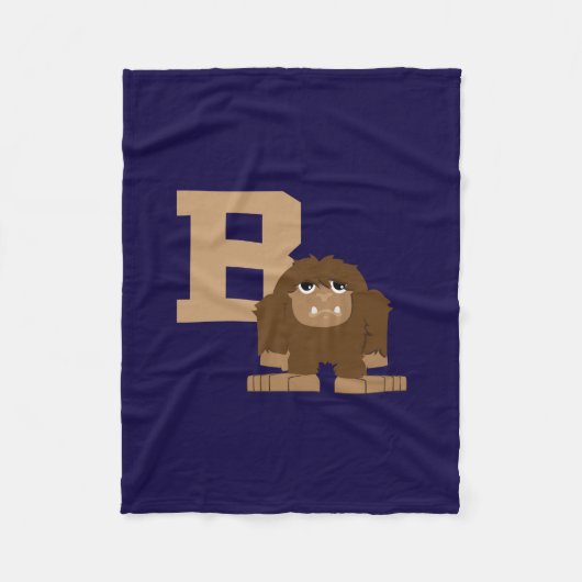 B ist für Bigfoot Fleecedecke (Vorderseite)