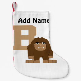 B ist für Bigfoot Kleiner Weihnachtsstrumpf