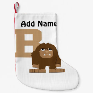 B ist für Bigfoot Kleiner Weihnachtsstrumpf