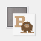 B ist für Bigfoot Magnet (Vorderseite/Rückseite)