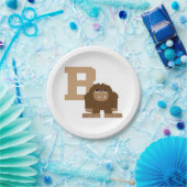 B ist für Bigfoot Pappteller (Party)