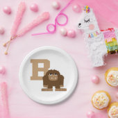 B ist für Bigfoot Pappteller (Party)