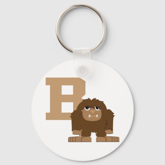 B ist für Bigfoot Schlüsselanhänger (Vorderseite)